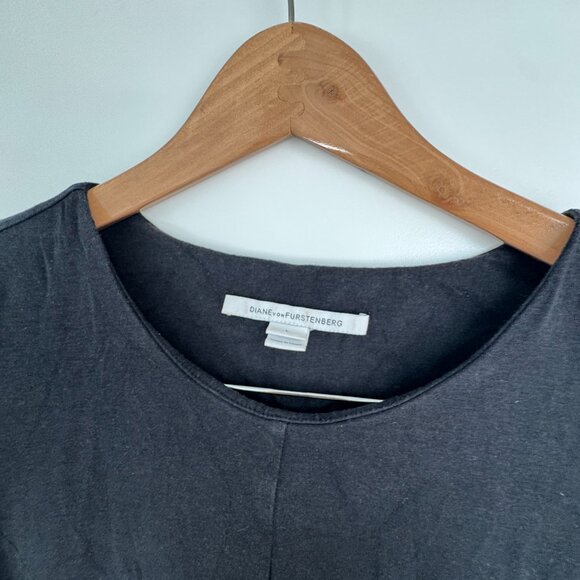 Diane von Furstenberg Jersey Midi Dress (Charcoal) L - Picture 2 of 2